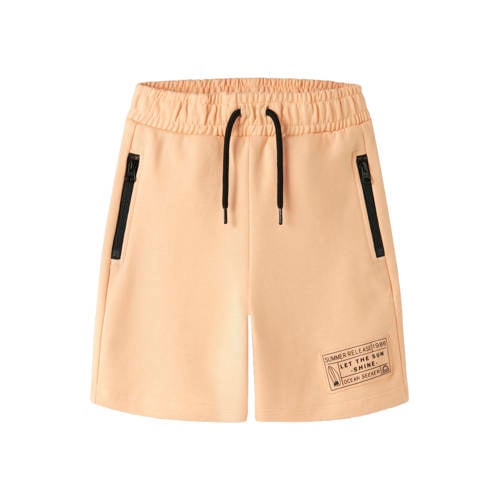 NAME IT KIDS regular sweatshort licht oranje Korte broek Jongens Katoen - maat 128 afbeelding