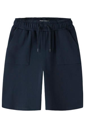 relaxed sweatshort donkerblauw