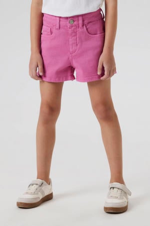 straight casual short fuchsia