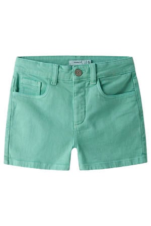 straight casual short groen