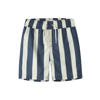NAME IT KIDS gestreepte zwemshort donkerblauw/wit