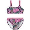 NAME IT KIDS crop bikini donkerblauw/roze