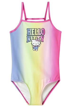 Hello Kitty badpak roze/geel/blauw