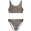 NAME IT KIDS crop bikini met panterprint bruin
