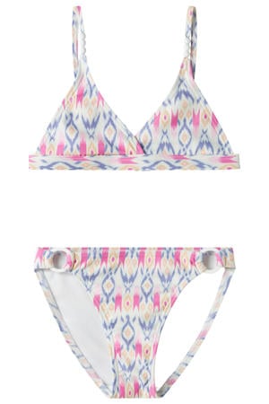 triangel bikini paars/roze/wit