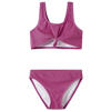 NAME IT KIDS crop bikini met glitters roze