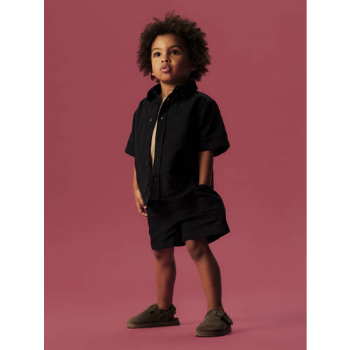 NAME IT MINI regular waist casual short donkerblauw Korte broek Jongens Katoen - maat 92 afbeelding