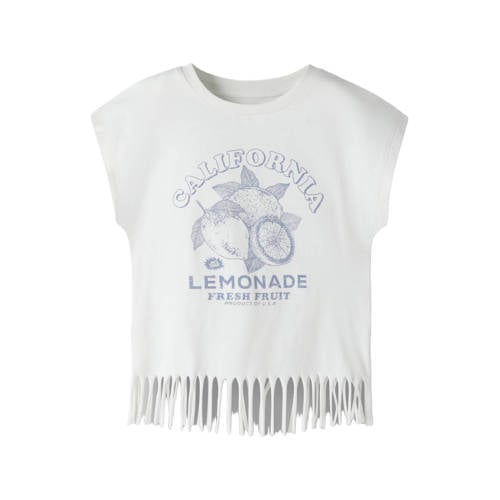 NAME IT KIDS T-shirt wit Meisjes Katoen Printopdruk - maat 158/164 afbeelding