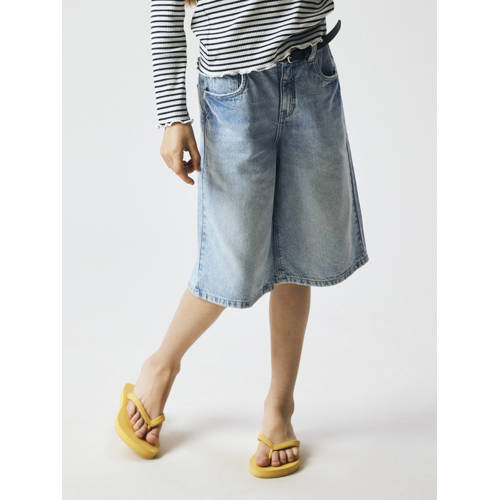 NAME IT KIDS short light blue denim Korte broek Blauw Effen - maat 158 afbeelding