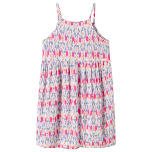 NAME IT KIDS A-lijn jurk roze Meisjes Viscose Ronde hals All over print - maat 158 afbeelding