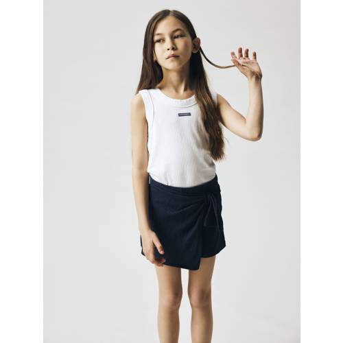 NAME IT KIDS gebreid donkerblauw Rok Meisjes Polyester Effen - maat 152 afbeelding