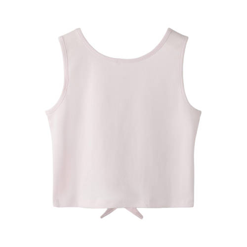 NAME IT KIDS cropped mouwloze top lichtroze Meisjes Katoen Ronde hals Printopdruk - maat 116 afbeelding