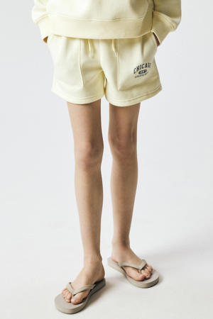 regular sweatshort lichtgeel