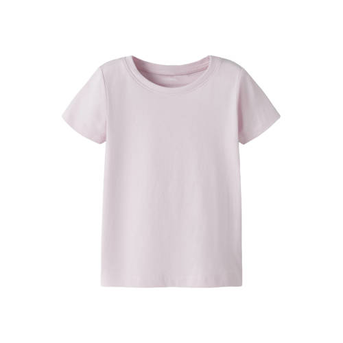 NAME IT MINI T-shirt roze Meisjes Stretchkatoen Ronde hals Effen - maat 80 afbeelding