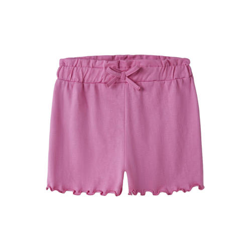 NAME IT MINI regular casual short roze Korte broek Meisjes Katoen Effen - maat 128 afbeelding