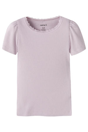 T-shirt rib gebreid