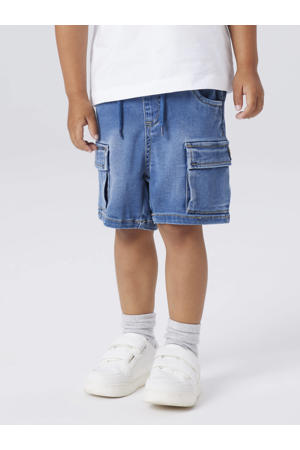 denim loose short denim Blue