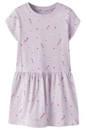 midi jurk roze