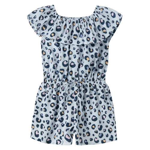 NAME IT MINI playsuit lichtblauw Meisjes Polyester Ronde hals Dierenprint