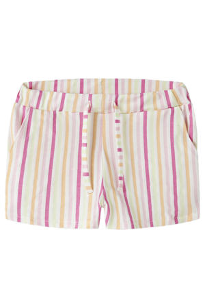 regular gestreepte casual short roze
