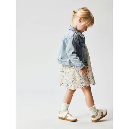 NAME IT MINI denim spijkerjas light blue denim Blauw Effen - maat 80 afbeelding