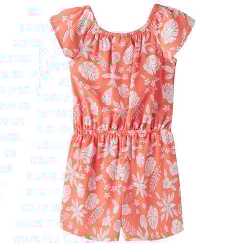 NAME IT MINI playsuit rood/wit Meisjes Polyester Ronde hals All over print