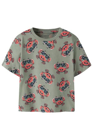 T-shirt grijsgroen