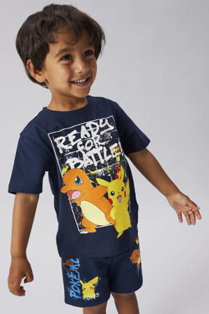 Pokemon T-shirt donkerblauw