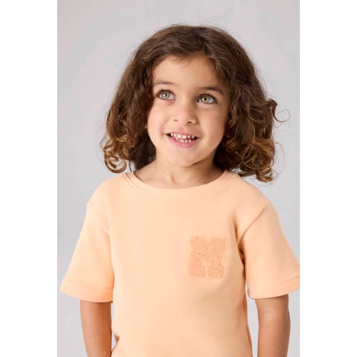 NAME IT MINI T-shirt oranje Jongens Katoen Ronde hals Printopdruk - maat 122/128 afbeelding
