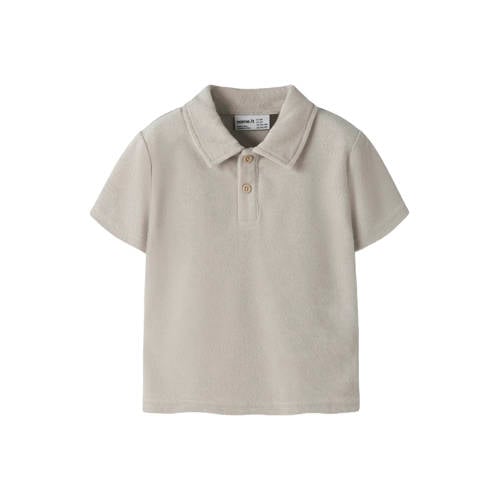 NAME IT MINI polo beige Jongens Badstof Polokraag Effen - maat 80 afbeelding