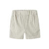 NAME IT MINI regular gestreepte casual short beige/wit
