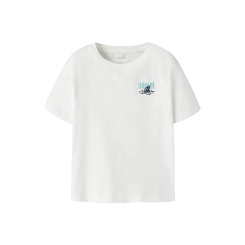 NAME IT MINI T-shirt wit Jongens Stretchkatoen Ronde hals Printopdruk - maat 86 afbeelding