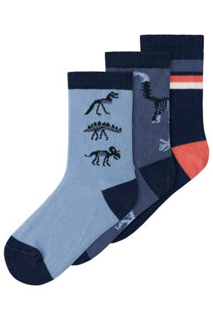 sokken - blauw/donkerblauw (set van 3)