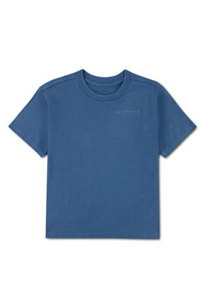 jersey T-shirt blauw