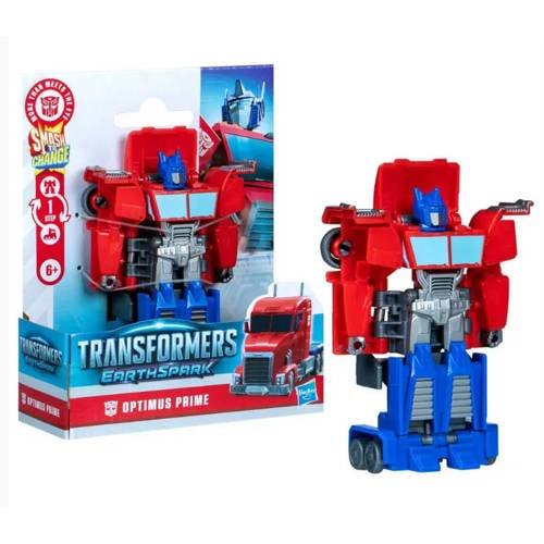 Transformers EarthSpark 1-Step Smash Changers Optimus Prime actiefiguur afbeelding
