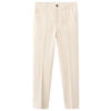 Mango Kids linnen pantalon lichtbeige