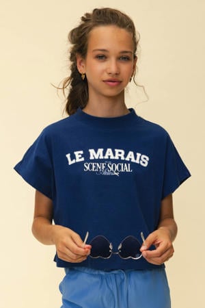 T-shirt donkerblauw