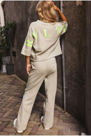 thumbnail: LOOXS 10sixteen T-shirt met backprint olijfgroen