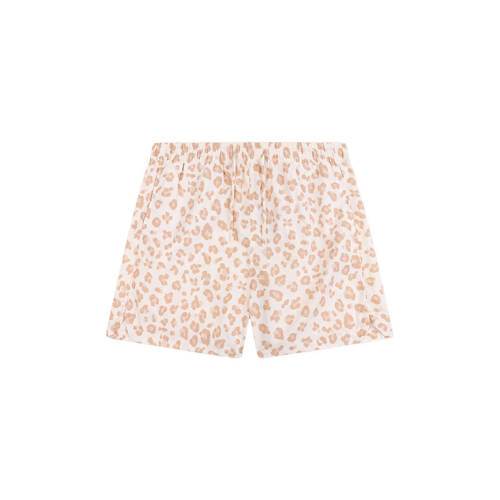 Swim Essentials zwemshort met panterprint beige/wit Meisjes Polyester Panterprint - maat 146/152 afbeelding