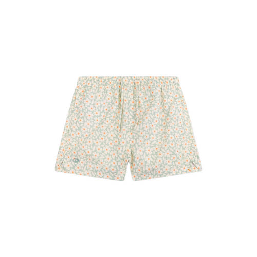 Swim Essentials zwemshort met bloemenprint lichtgroen Meisjes Polyester - maat 146/152 afbeelding