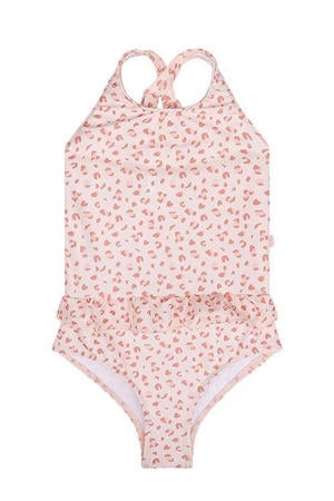 badpak met panterprint roze