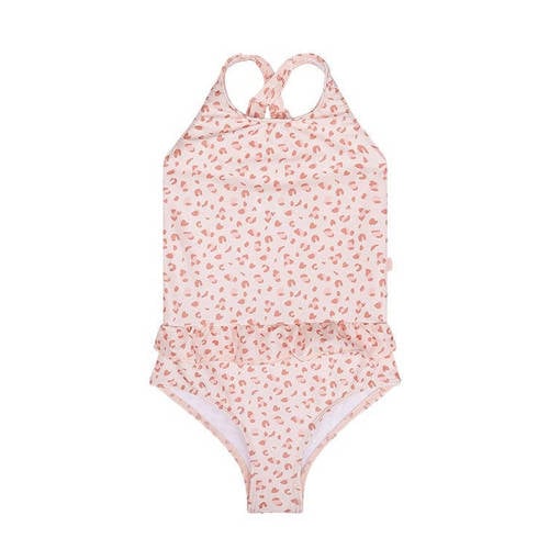 Swim Essentials badpak met panterprint roze Meisjes Polyester Panterprint - maat 74/80 afbeelding