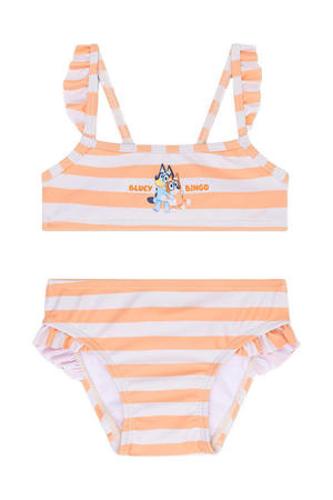 bikini Bluey oranje/wit