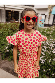 thumbnail: LOOXS little gebloemde sweatjurk roze