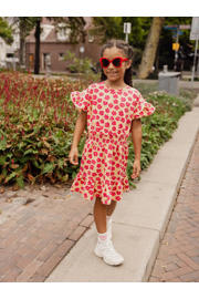 thumbnail: LOOXS little gebloemde sweatjurk roze