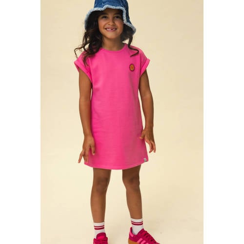 LOOXS little jersey sweatjurk met backprint roze Backprint - maat 134 afbeelding