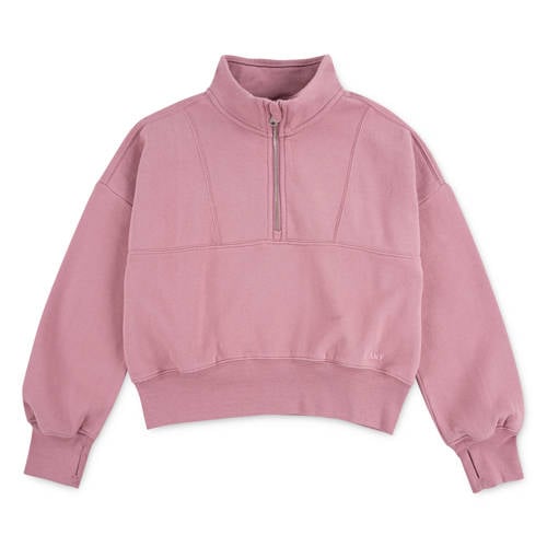 Abercrombie & Fitch fleecetrui roze Sweater Effen - maat 134-140 afbeelding