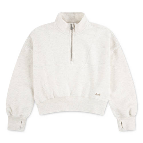 Abercrombie & Fitch fleecetrui ecru Sweater Effen