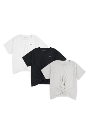 T-shirt - wit / zwart / grijs (set van 3)
