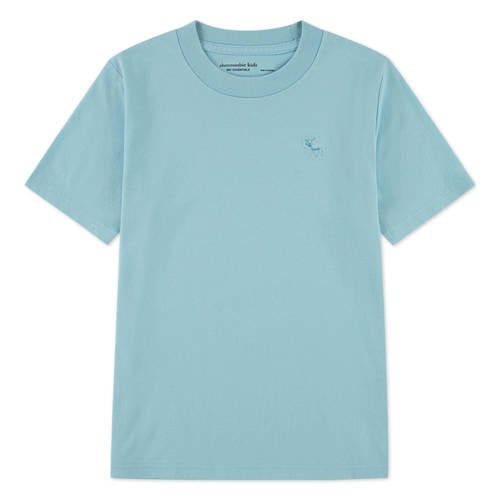 Abercrombie & Fitch T-shirt blauw Jongens Katoen Ronde hals Effen - maat 110-116 afbeelding